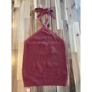 J. Crew Cotton-Cashmere blend halter sweater-tank